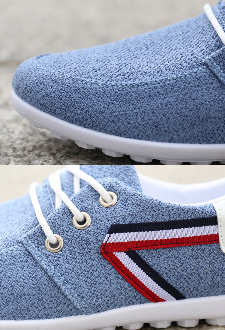 Men'S Soft-Soled Canvas Shoes, Sports And Leisure Old Beijing Cloth Shoes, Peas Shoes - Image 2