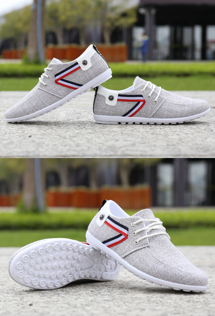 Men'S Soft-Soled Canvas Shoes, Sports And Leisure Old Beijing Cloth Shoes, Peas Shoes - Image 5