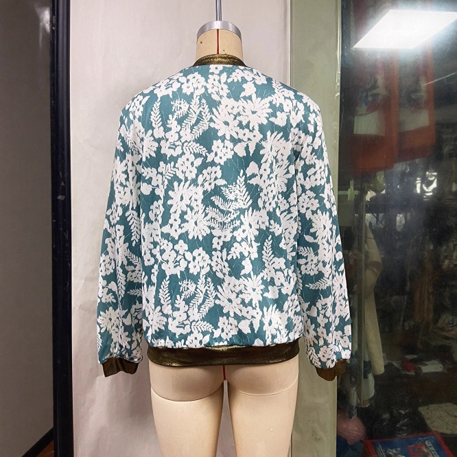 Casual Jacket Slim-fit Zipper Printed Jacket - Image 2