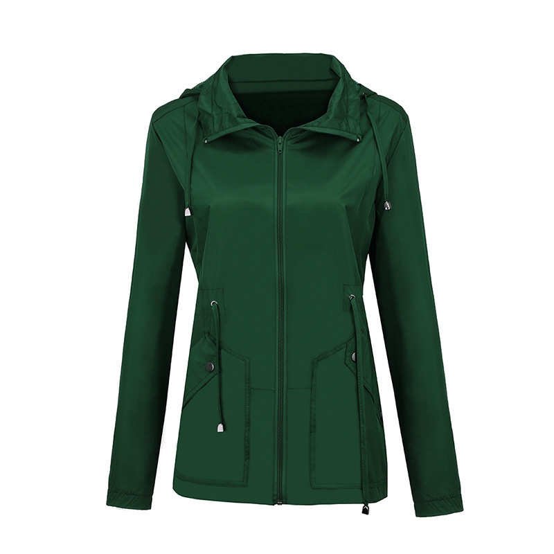 Jacket Rainproof Hooded Waist Sports Outdoor Jacket - Image 3