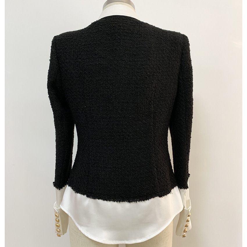 Stitching lion button shirt jacket jacket - Image 2