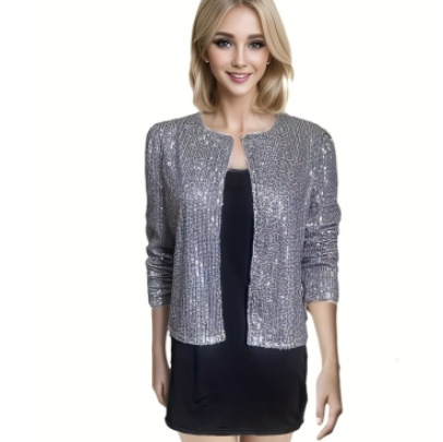 Women's jacket sequined jacket - Image 2