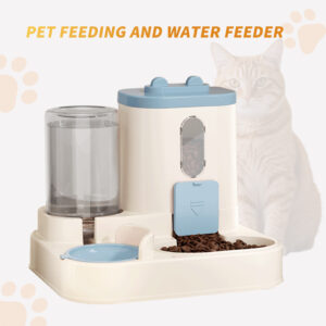 Fully Automatic 2in1 Cat Food Dispenser - Integrated Water And Food Feeding System - Cute Water Dispenser